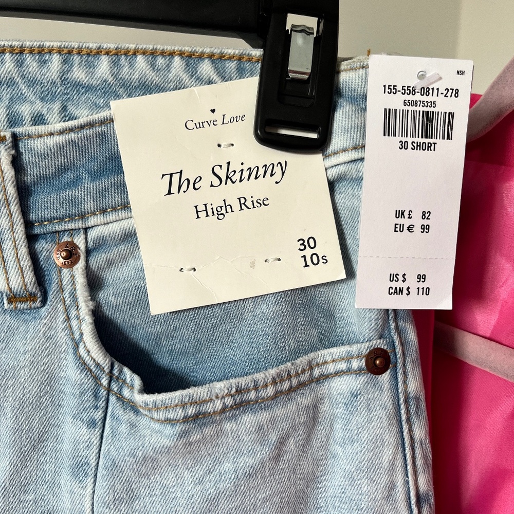 Abercrombie and Fitch "The Skinny" Curve Love Jeans